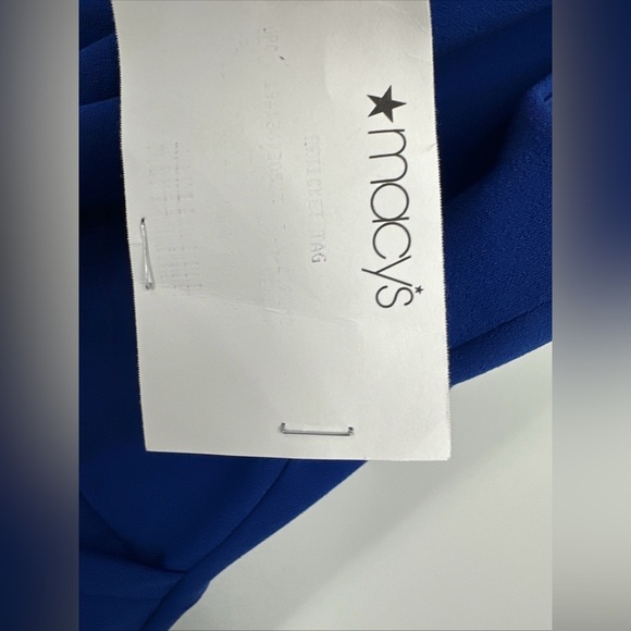 Guess Womens Blue Asymmetrical-Skirt Sleeveless V-Neck Sheath Dress Size 12 - Picture 7 of 8